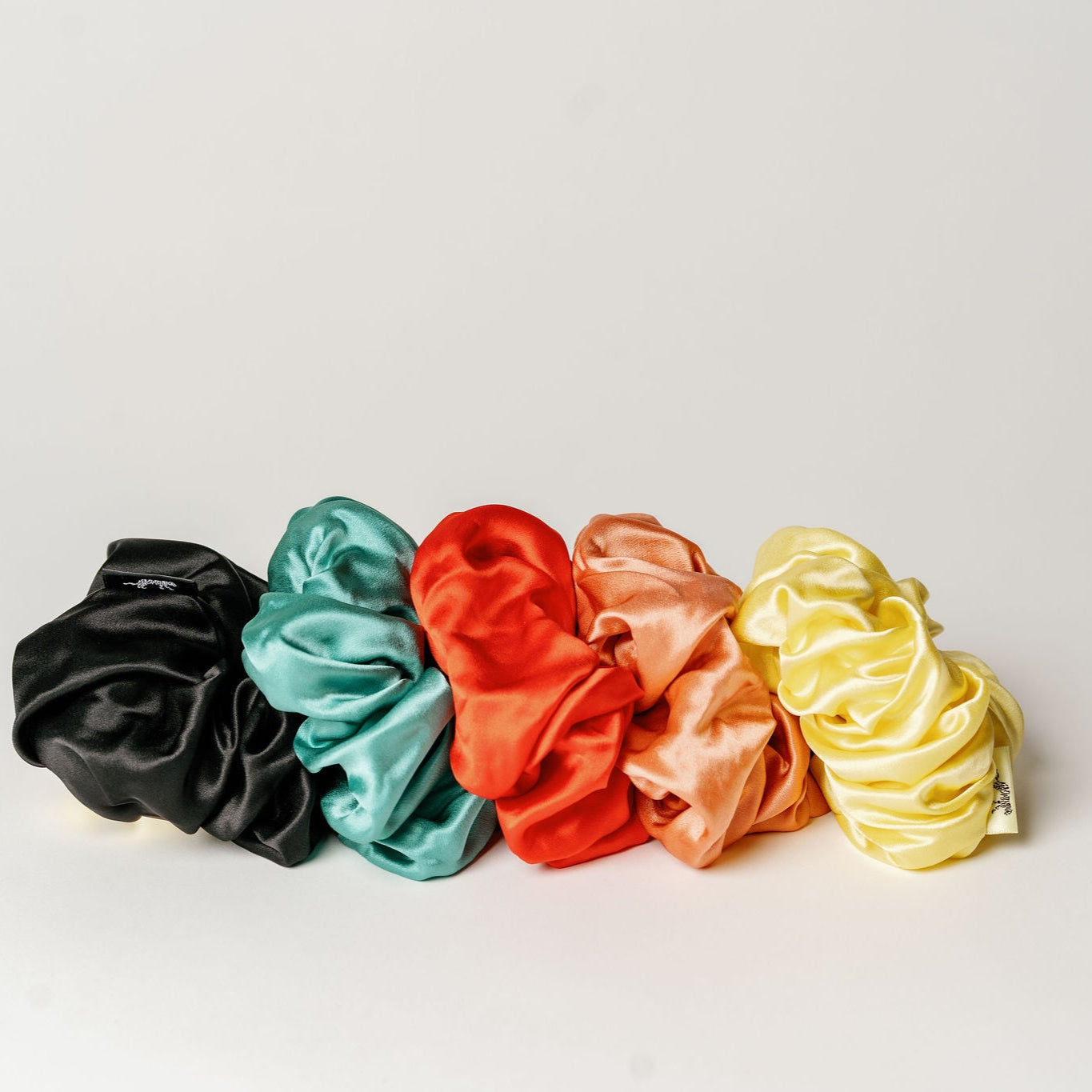Organic Silk Oversized Scrunchie Jade Green